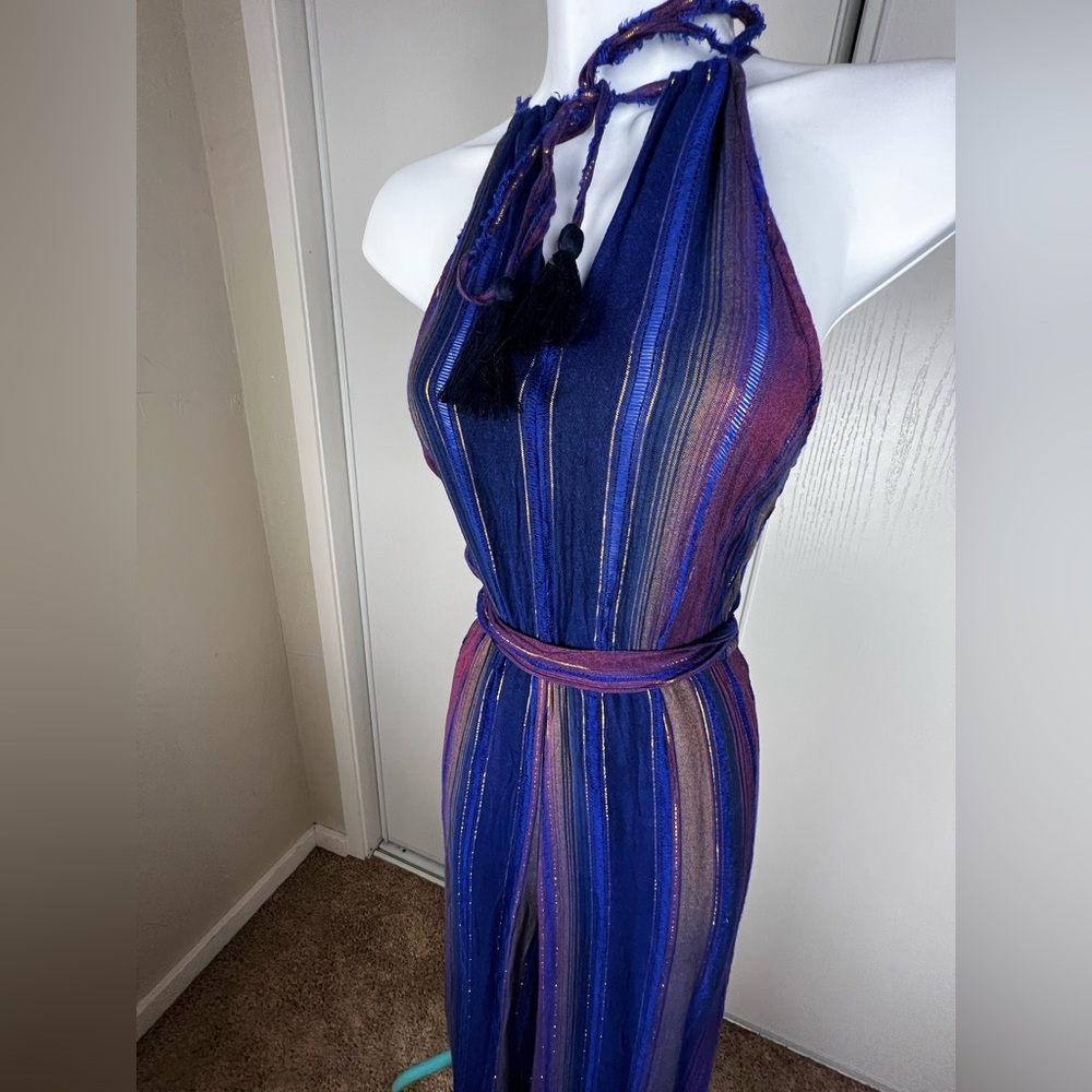 Anthropologie jumpsuit - lightweight colorful fabric Size M - Picture 3 of 8